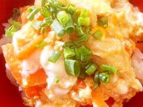 肉じゃがの残り汁で★簡単親子丼風